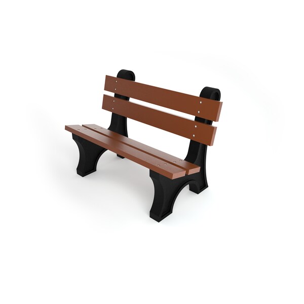 Brown 4' Colonial Bench